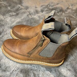 Georgia boot women’s Romeo size 7.5 brown double zip Chelsea Romeo boot